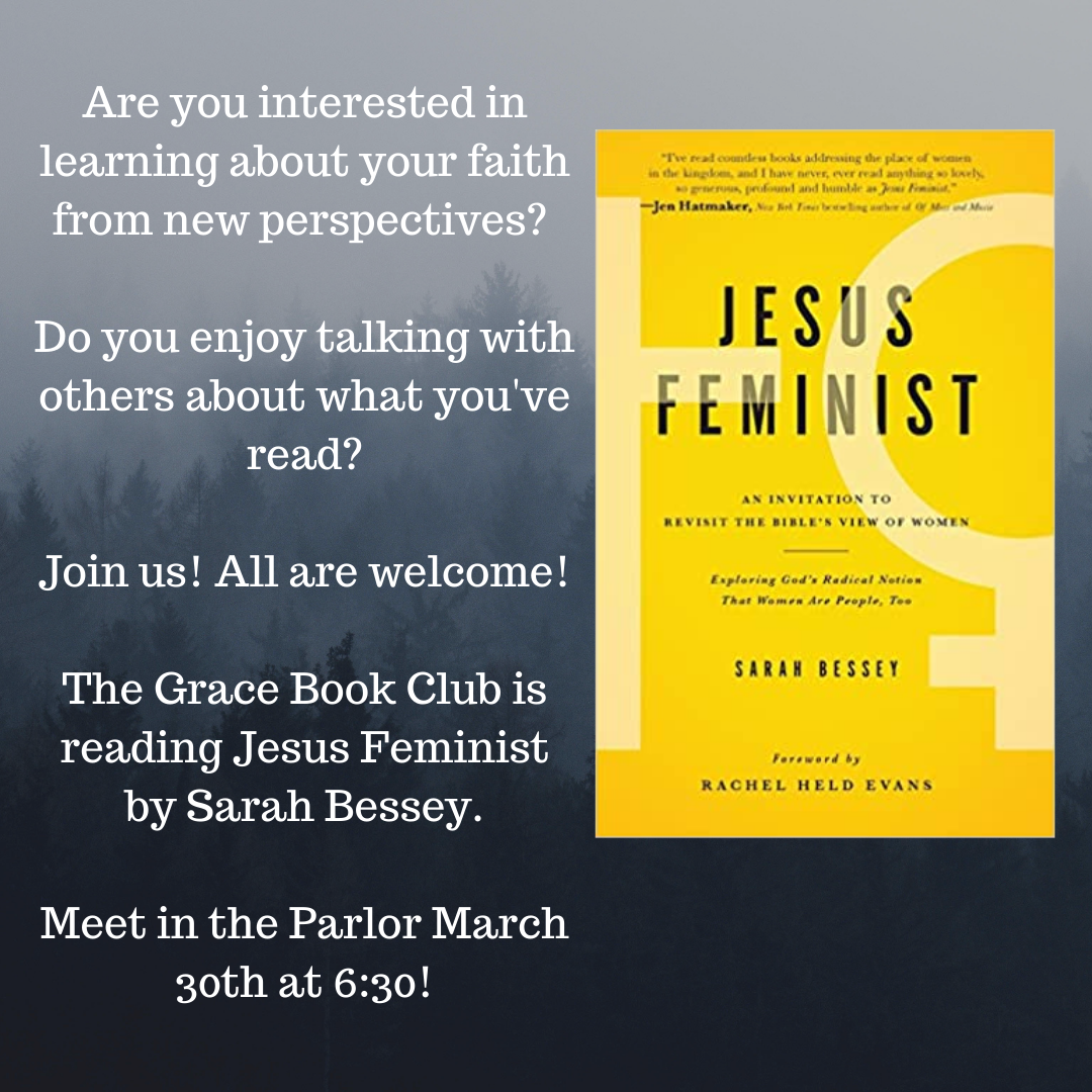 Grace Book Club March 30 Grace Presbyterian Church