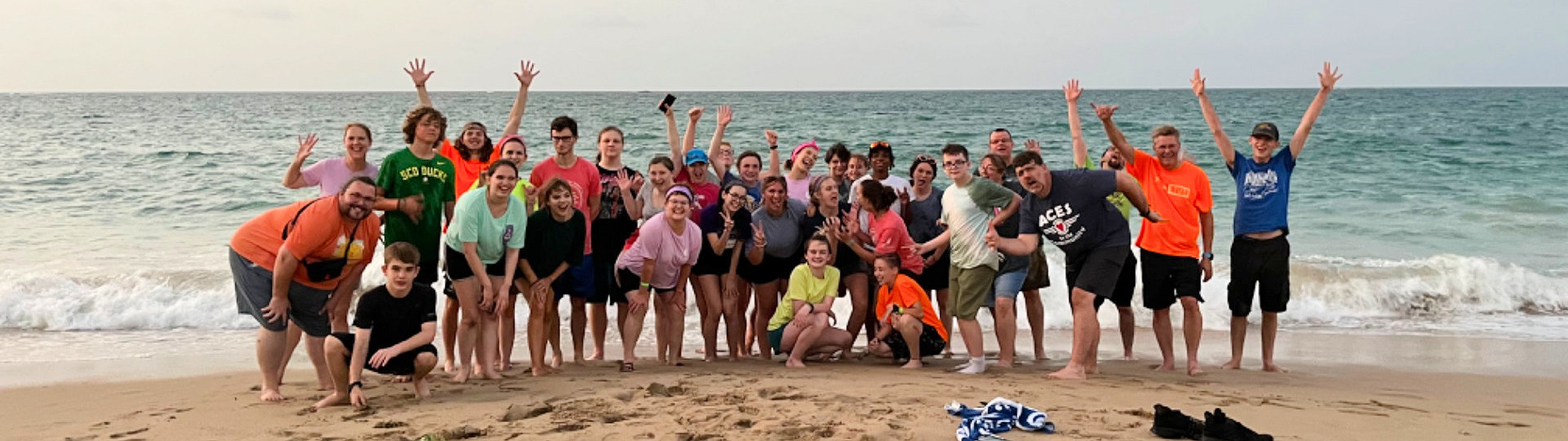 Group on the beach